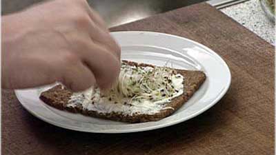 Frühstücksbrot mit Keimlingen